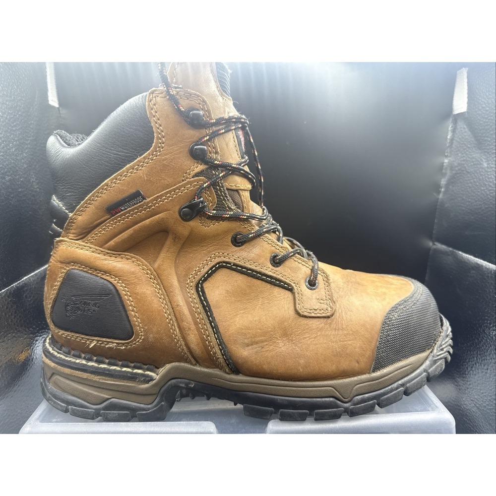 RED WING FlexForce 2401 Aluminum Toe Waterproof Work Boots Men 9.5 E2 Oil Slip